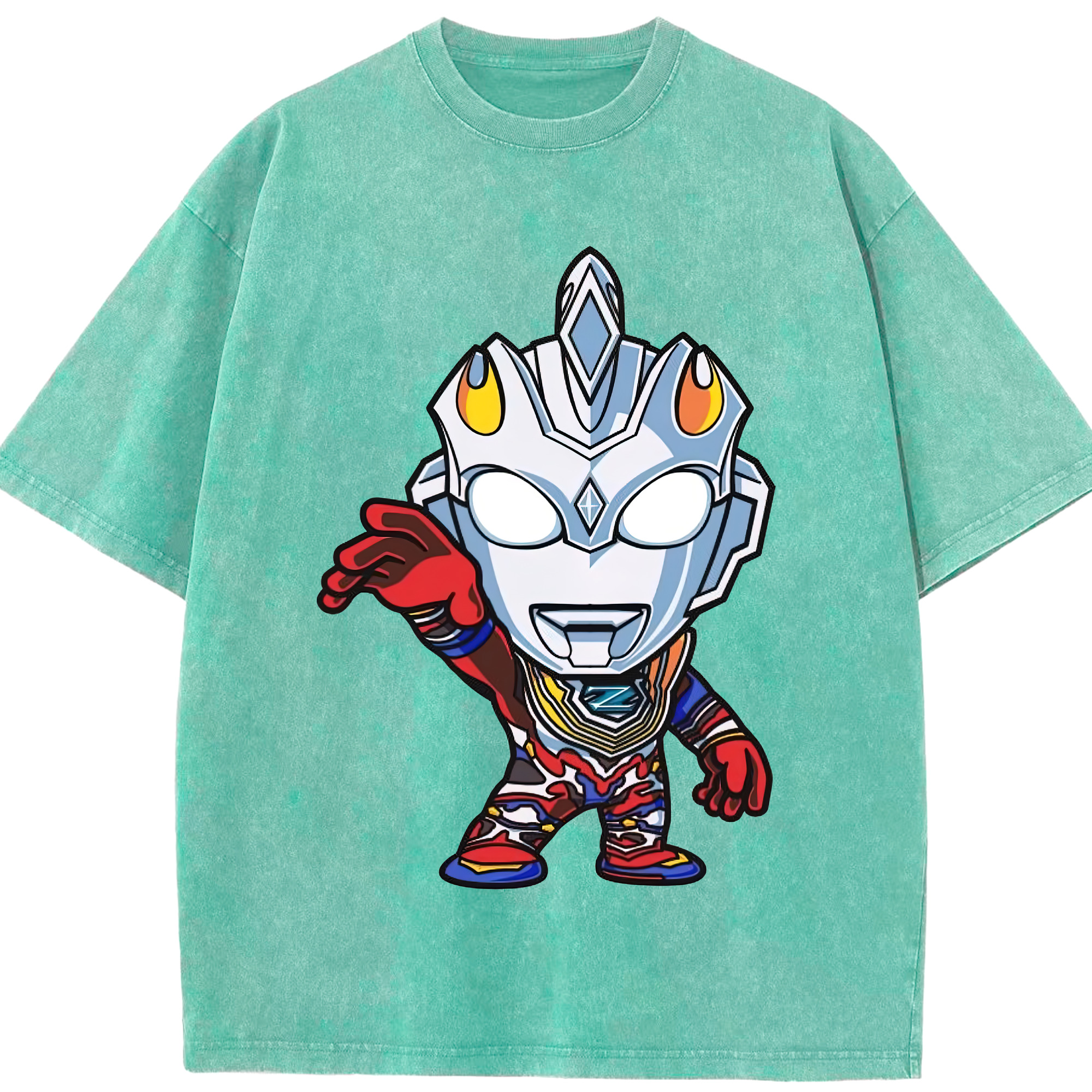 （画像用） ウルトラマン Ultraman 綿100% ヴィンテージ風 半袖Tシャツ（フロントプリント）